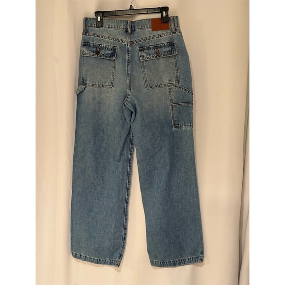 Hidden Jeans Womens Size 30 Light Wash Distressed Carpenter Cro - Picture 6 of 13